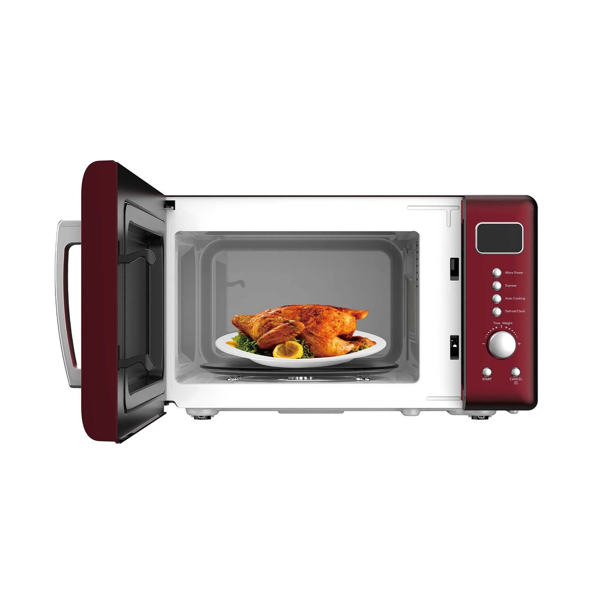Frigidaire Retro Countertop Microwave Oven, 0.7 Cu. Ft., 700 Watts, Black And Gold