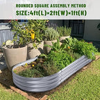 Land guard Galvanized Raised Garden Bed Kit, 10x4x1ft, 2-Pack