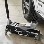 Husky 3-Ton Aluminum and Steel Car Jack, 4 in. to 18-1/2 - HPL4751