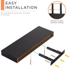 16 Inch Floating Wall Shelves, 3 Pack