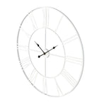 Round Metal Open-Frame Wall Clock