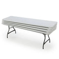 Commercial Stacking Folding Table 4-Pack, 8 ft, White - 80344