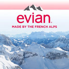 Evian Natural Spring Water 1L Bottles, 12 Pack