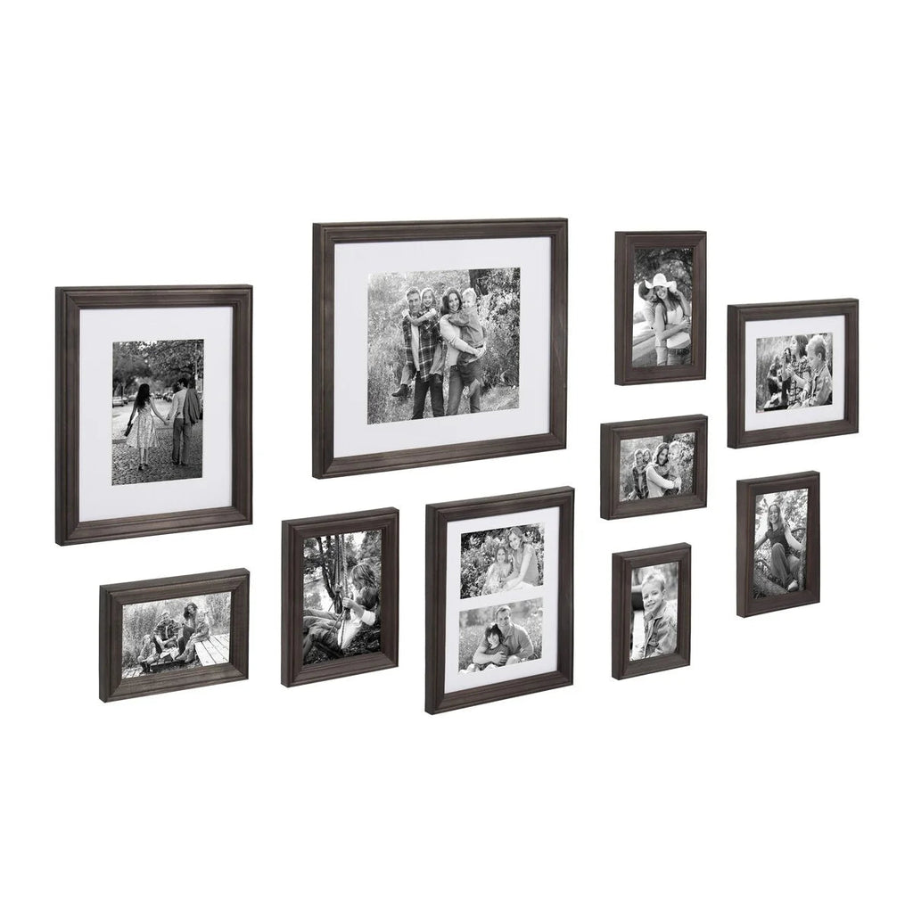 10-Piece Wood Gallery Wall Picture Frame Set - 11 x 14 in