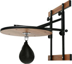 Speed Bag Platform Set, 23 in Wood Platform, 8 Inches Adjustment - Black