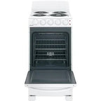 Hotpoint Freestanding Electric Range, 20 in, 4 Burner, White