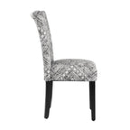 Set Of 2 Upholstered Parsons Dining Chairs, 38 in H x 19 in W x 23.5 in D