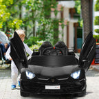 Licensed Lamborghini SVJ Kids Ride-On Car, 12V Battery Powered - Red, White, Black, Green Or Pink
