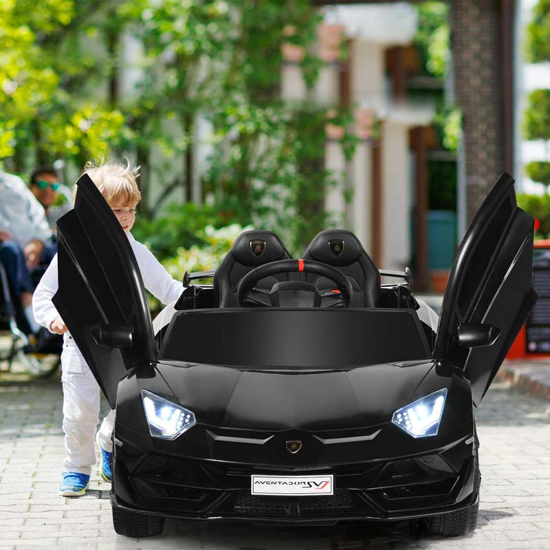 Licensed Lamborghini SVJ Kids Ride-On Car, 12V Battery Powered - Red, White, Black, Green Or Pink