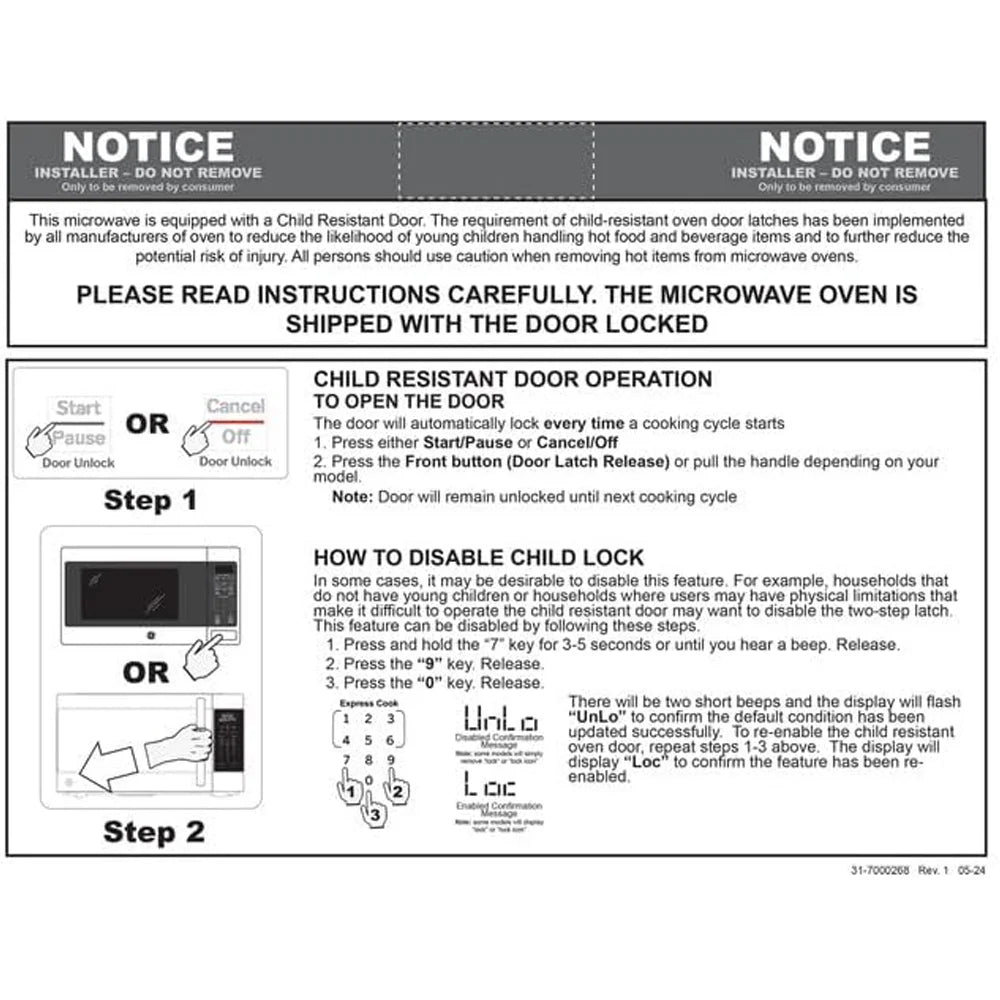 GE Countertop Microwave Oven 700-Watt 0.7 Cu Ft Stainless Steel - GCST07N1WSS