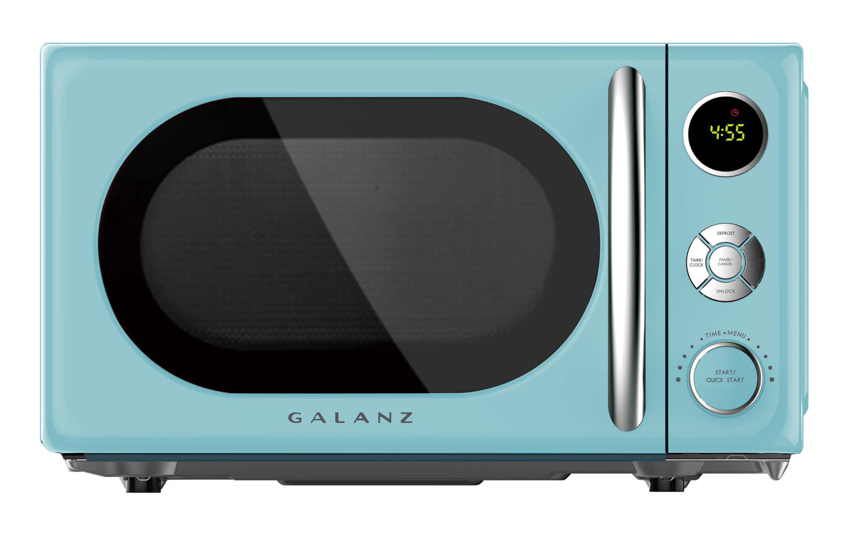 Galanz Retro Countertop Microwave Oven 0.7 Cu ft, 700 Watts, Blue - GLCMKA07BER-07A