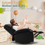 Swivel Rocker Recliner Chair For Compact Spaces - 32in D x 30.2in W x 38.9in H