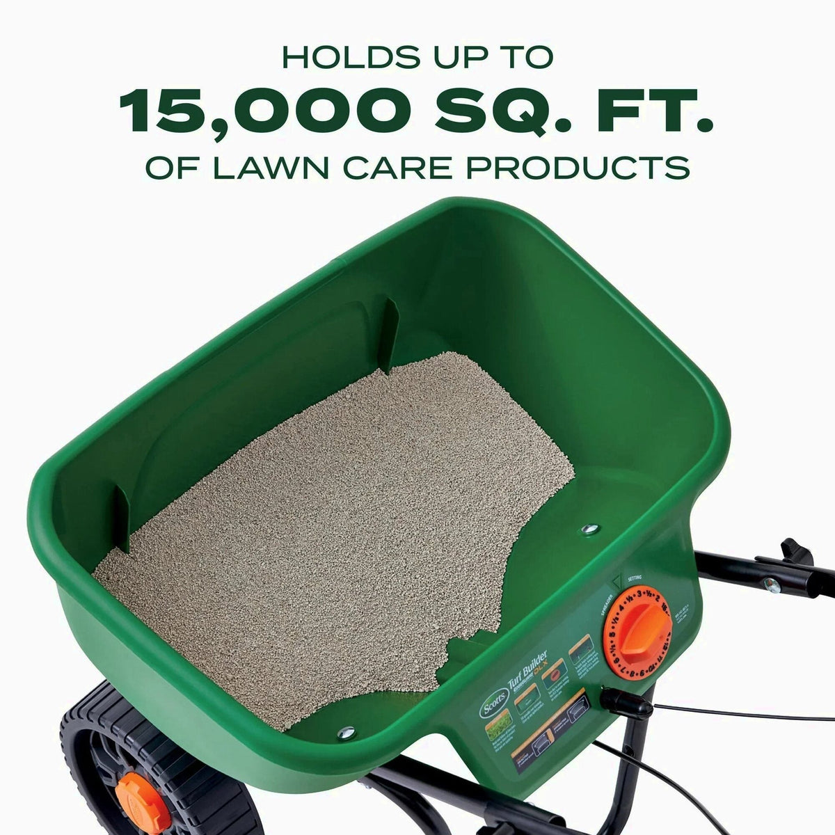 Scotts Turf Builder EdgeGuard DLX Broadcast Spreader - 15,000 Sq. Ft.