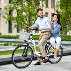 PEXMOR Adult Electric Bike 350W Peak 500W 36V 12.5AH 26in Cruiser