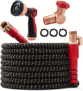 Copper Head Expandable Garden Hose 100FT With Pocket Pivot And APT Connectors