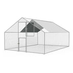 Kkonetoy Metal Chicken Coop 10 X 10 X 6.6ft With Waterproof Cover