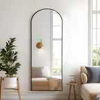 Arched Full-Length Floor Mirror - Standing And Wall-Mounted