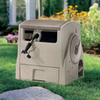 Suncast Powerwind Auto Power Rewind Hose Reel, Light Taupe, 100 ft. 5/8 in. Capacity - CPLPW100