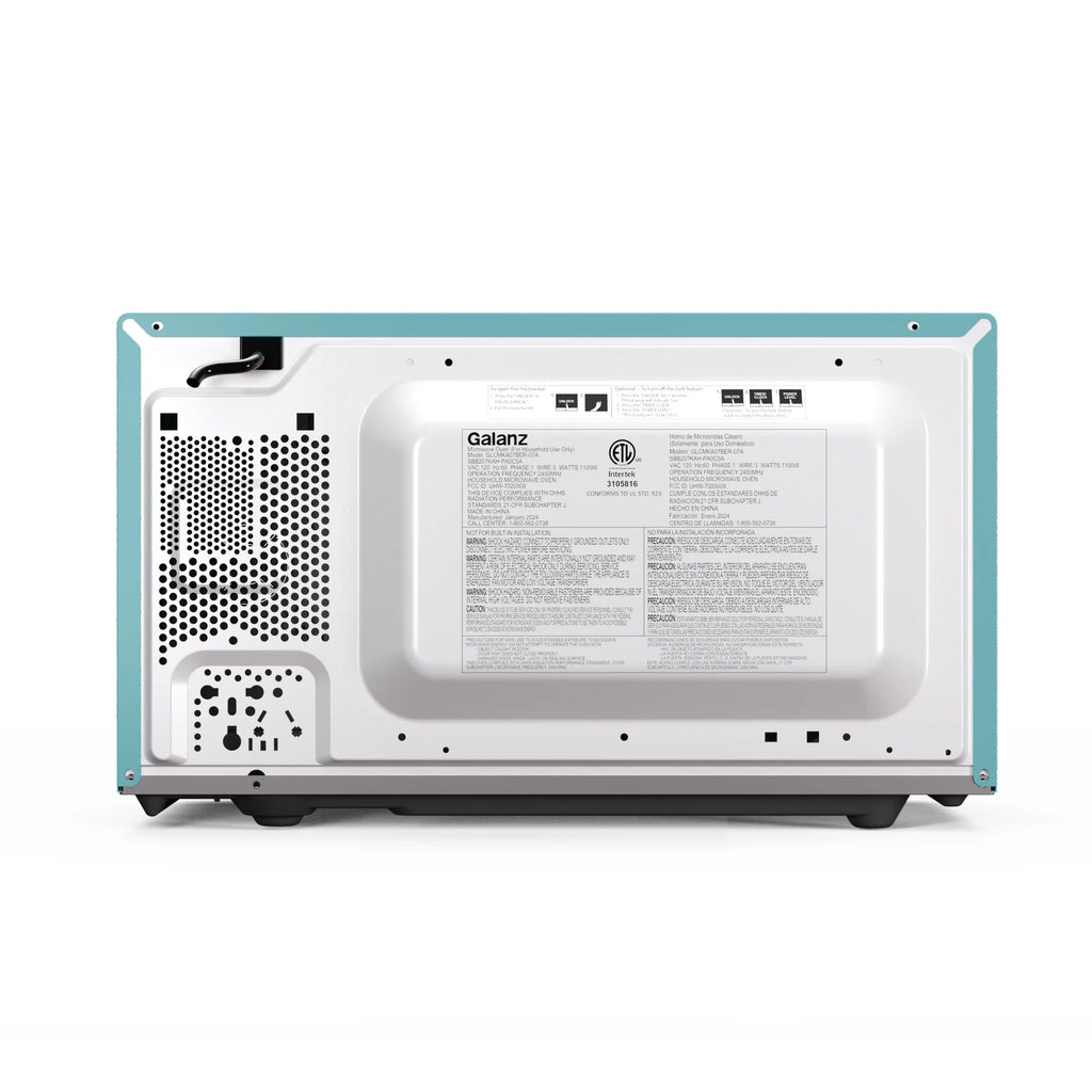 Galanz Retro Countertop Microwave Oven 0.7 Cu ft, 700 Watts, Blue - GLCMKA07BER-07A
