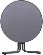 Paco Folding Table Diameter 80 cm Steel/Melamine Matt Anthracite