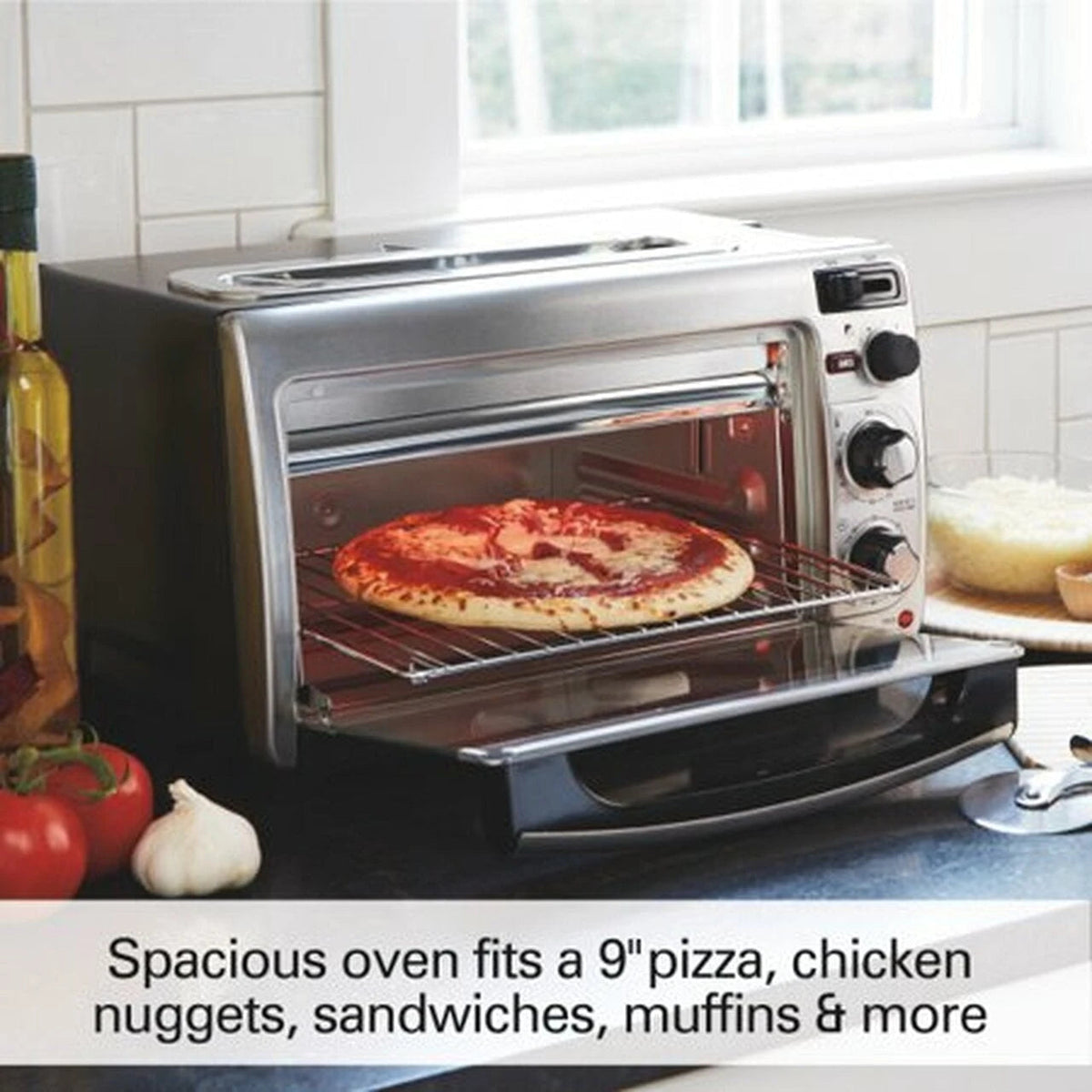 2-in-1 Countertop Oven And Toaster - 16.5 L