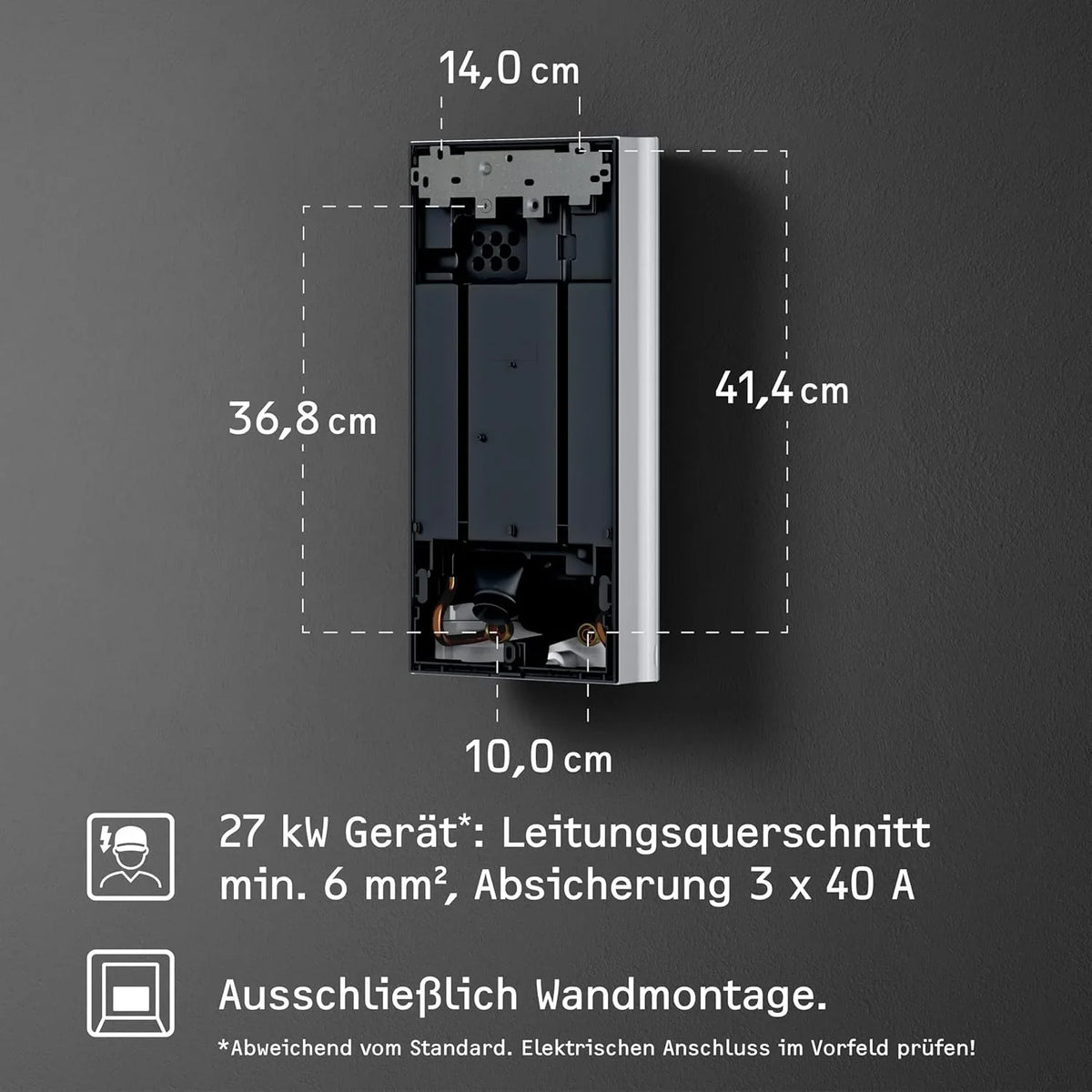 STIEBEL ELTRON Electric Tankless Water Heater 27 kW - DHB 27 ST Trend