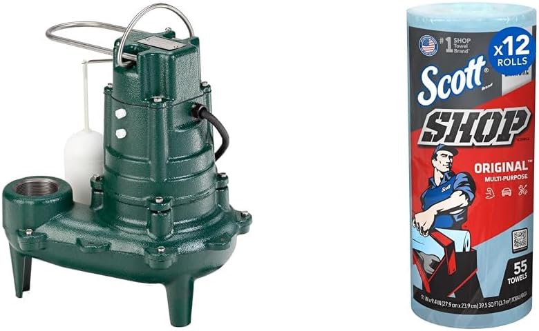 Waste-Mate Automatic Heavy-Duty Submersible Sewage Pump, 1/2 HP - 267-0001