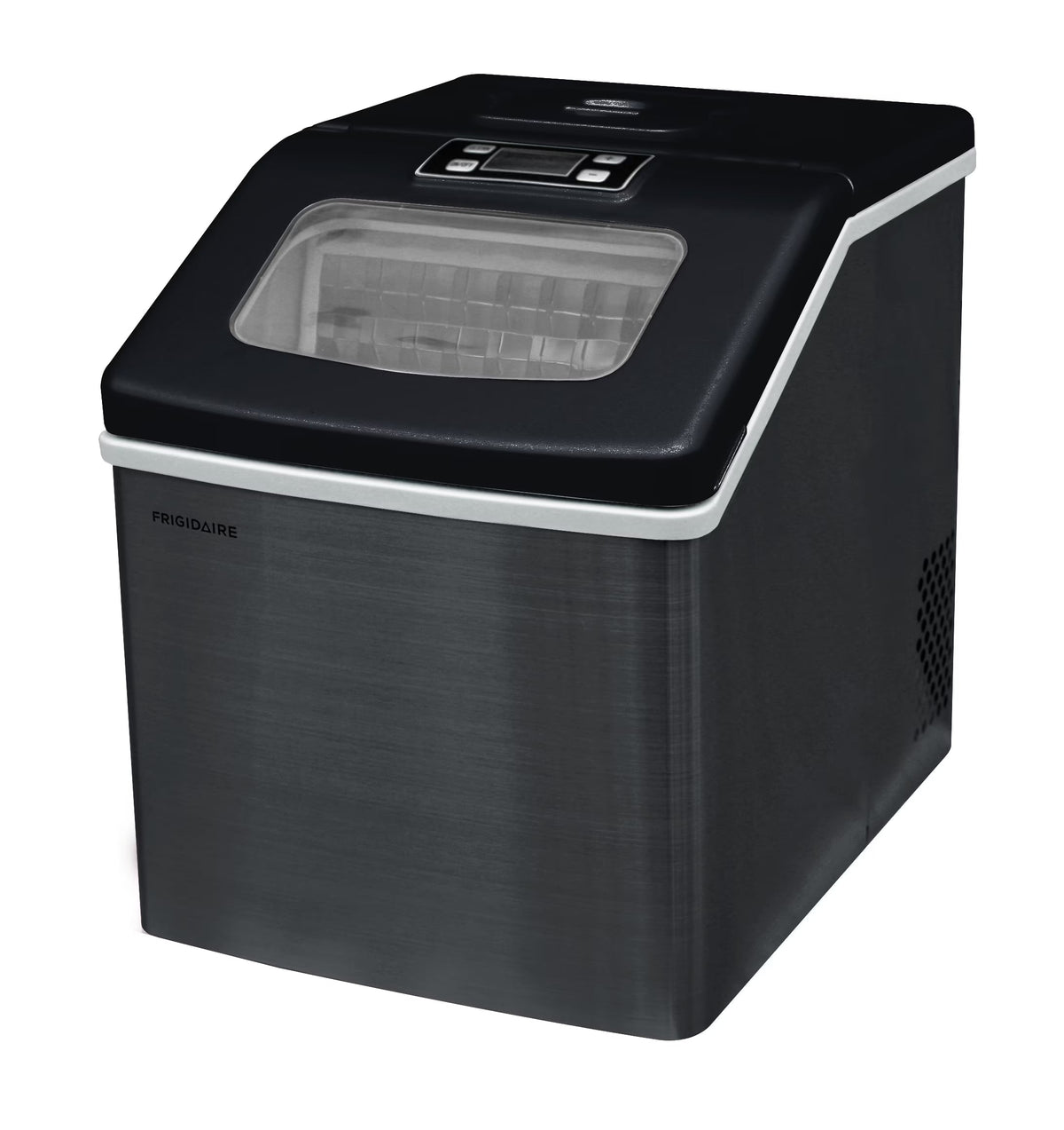 Frigidaire Countertop Clear Square Ice Maker, 40 lbs. Per Day - Stainless Steel