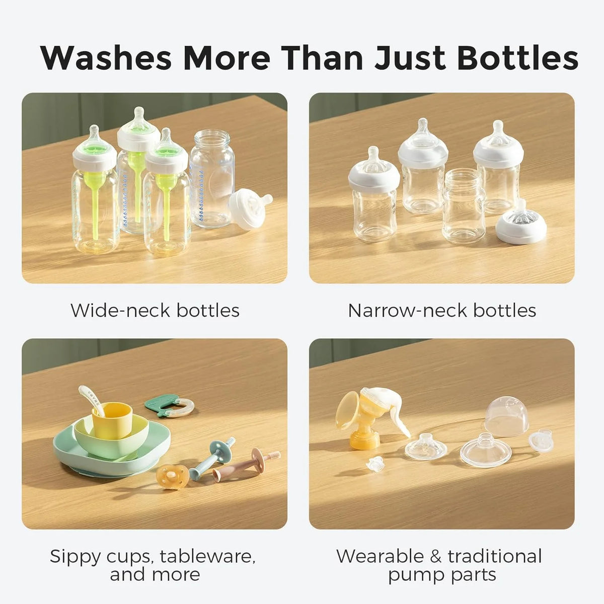 Momcozy Baby Bottle Washer, Sterilizer & Dryer - All-in-One Cleaning Machine
