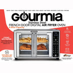 Gourmia French Door Digital Toaster Oven Air Fryer, 6-Slice, 24L, Stainless Steel - GTF2440