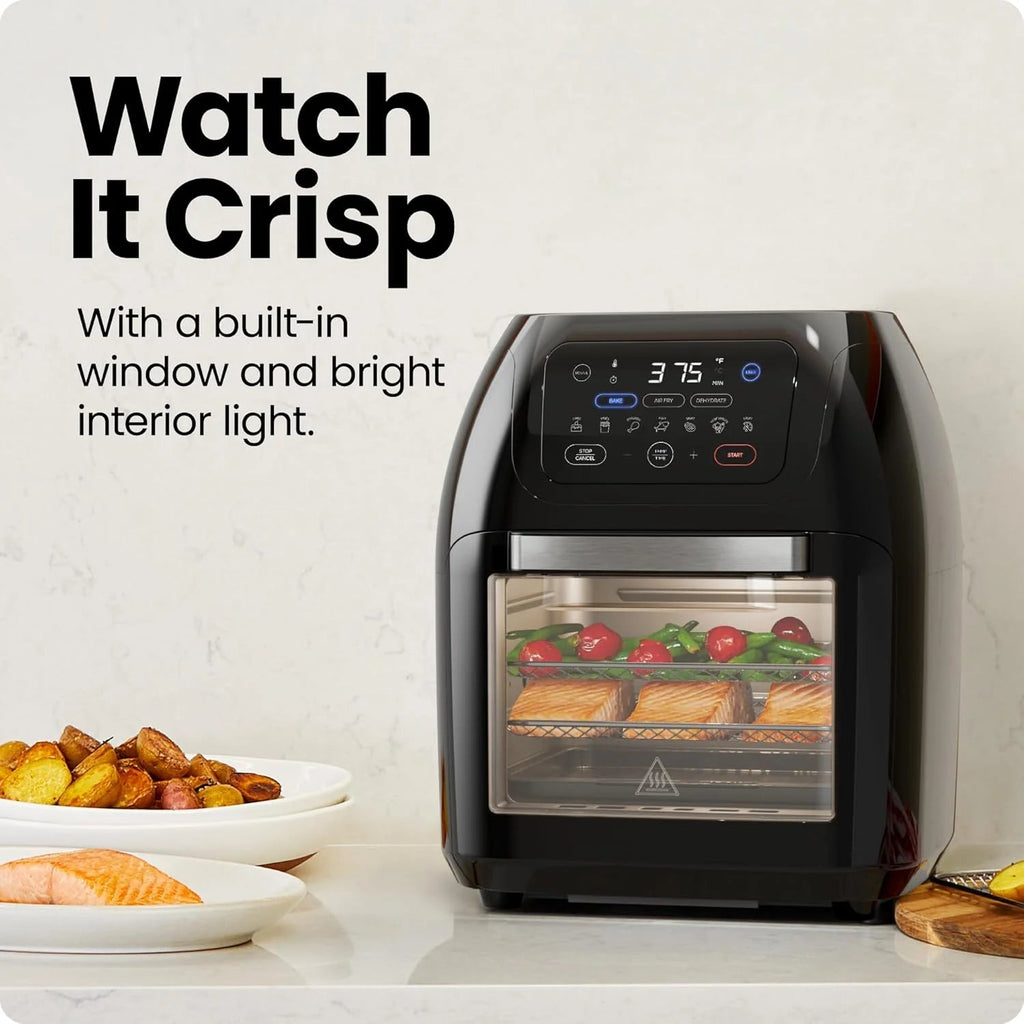 Chefman Digital Air Fryer With Rotisserie, 10 Qt, 17 Presets - CRJ38-10-RDO-V2