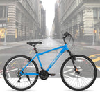Hiland Adult Mountain Bike, 26/27.5 inch, 21-Speed, Carbon Steel Frame