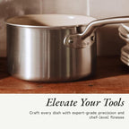 Made In Cookware Ceramic Non Stick Cookware Set, 5 Pc, 5 Ply Clad - Small Spaces Set