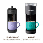 Keurig Single-Serve K-Cup Pod Coffee Maker, 4in Wide, 12 oz, Black - K-Mini Mate