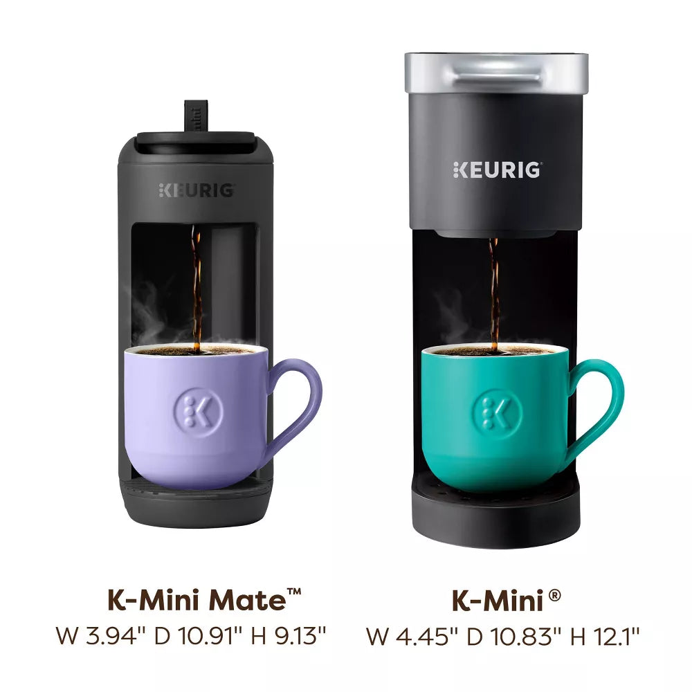 Keurig Single-Serve K-Cup Pod Coffee Maker, 4in Wide, 12 oz, Black - K-Mini Mate