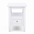 Solid Wood Narrow Side Table, 14 in Wide, 24 in D x 14 in W x 20 in H