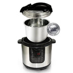 MegaChef 8 Qt Stainless Steel Electric Pressure Cooker With Digital Presets And Slow Cook Function