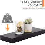 16 Inch Floating Wall Shelves, 3 Pack