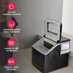 Frigidaire Countertop Clear Square Ice Maker, 40 lbs. Per Day - Stainless Steel