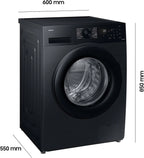 Samsung Washing Machine, 9 kg, 1.400 U/min, Black - WW90CGC04AABEG