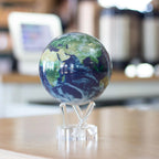 MOVA Self-Rotating Globe Earth With Clouds, 4.5 in - Light Powered