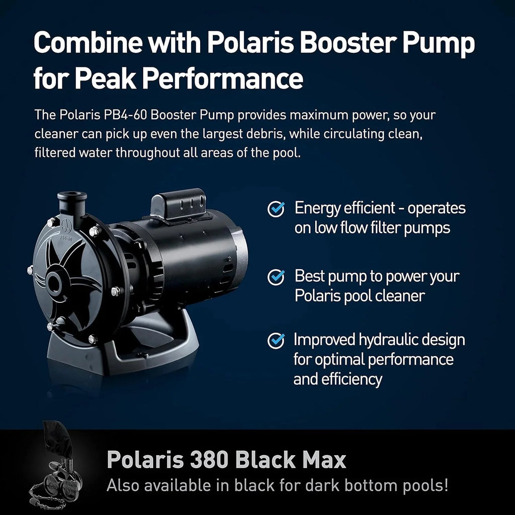 Polaris Vac-Sweep 380 Pressure-Side Inground Pool Cleaner, 31ft Hose - F3