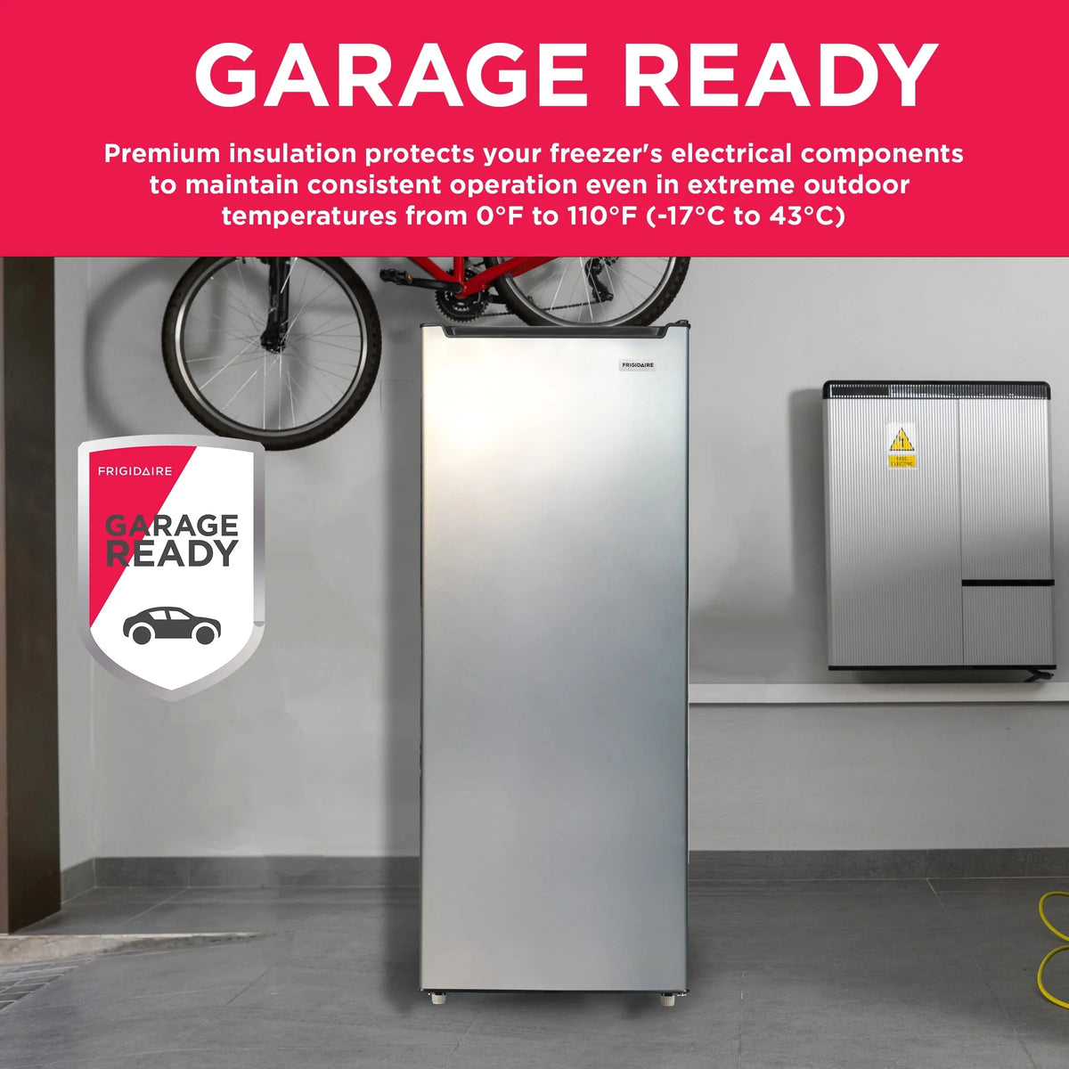 Frigidaire Upright Freezer 6.5 Cu. Ft. Platinum