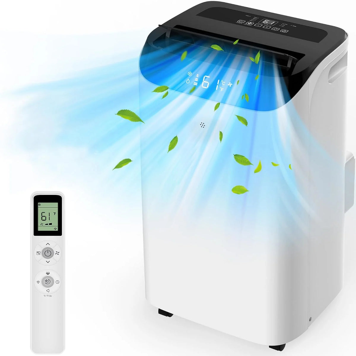 HUMHOLD Portable Air Conditioner, 14000 BTU, White - HDPAC-10-A1