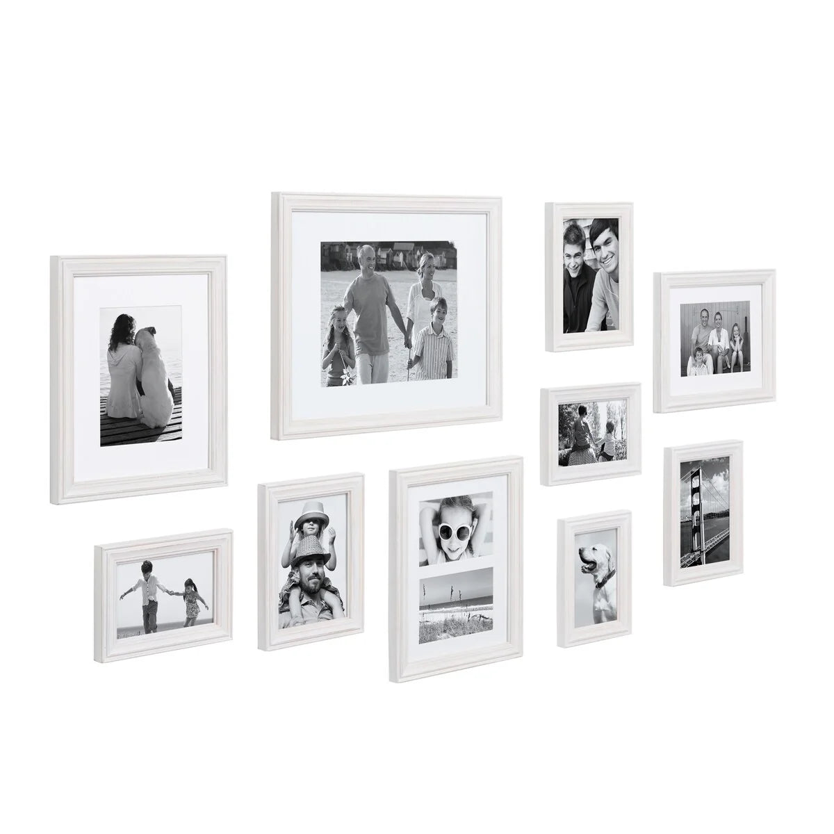 10-Piece Wood Gallery Wall Picture Frame Set - 11 x 14 in