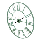 Round Metal Open-Frame Wall Clock