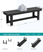 SERWALL 7-Piece HDPE Patio Dining Set, Aruba, 66.9in D x 32.2in W x 29.1in H