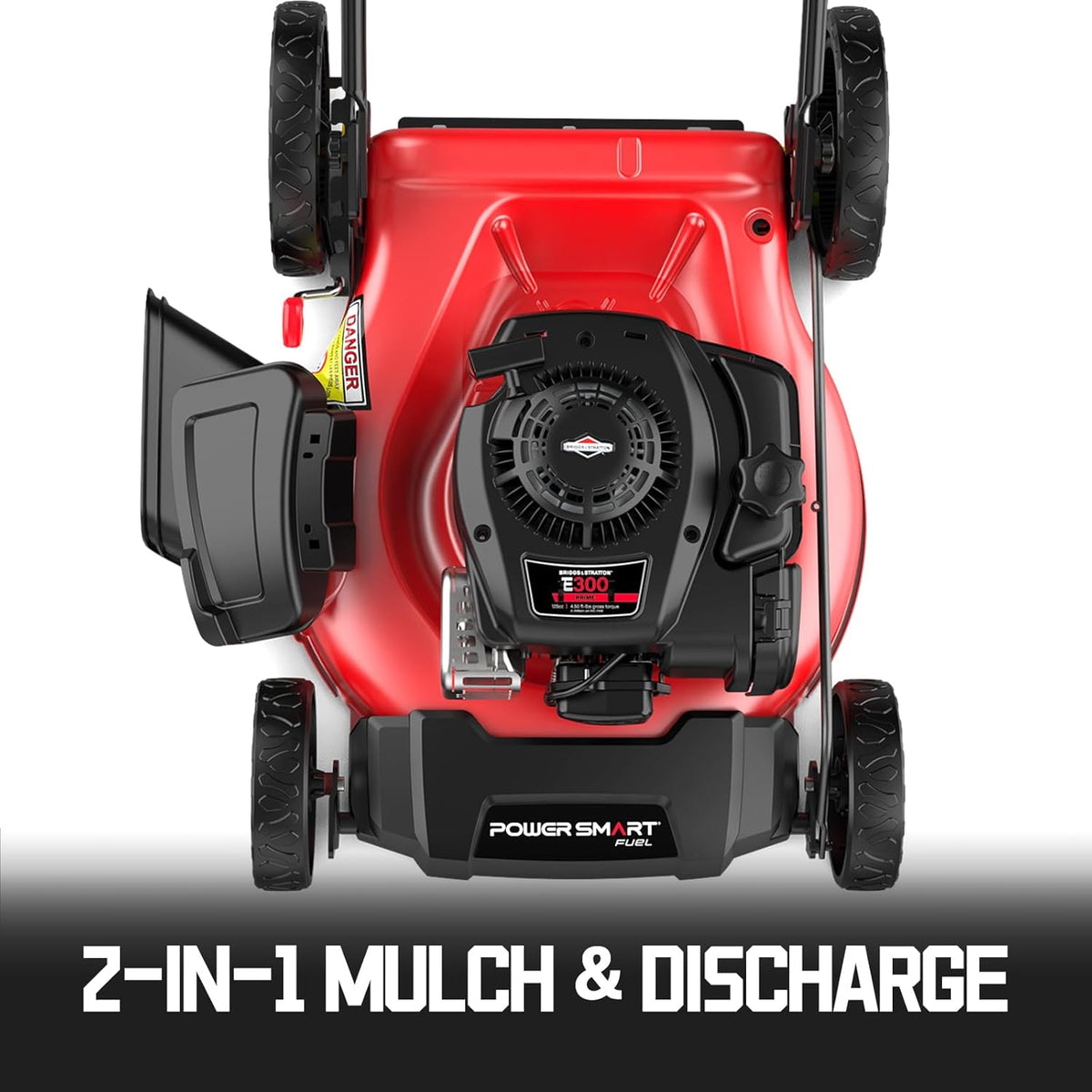 PowerSmart 21 in Gas Push Lawn Mower With 125cc Briggs And Stratton E300 Engine - 2-in-1
