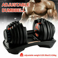 Adjustable Dumbbells, 2 Pcs, Red - Weight Select 552