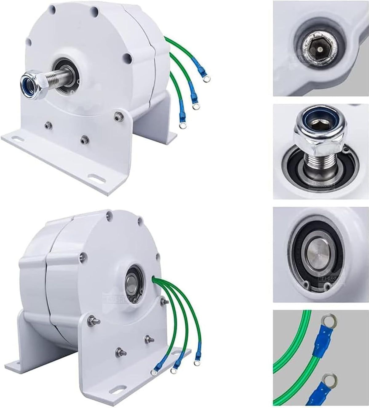 12,000W Low-RPM Permanent Magnet Gearless Generator for Wind and Water Turbines - 12V/24V/48V/120V/220V